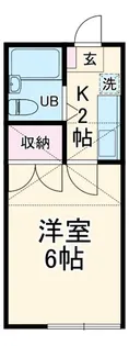 ヴィラ久里浜【1階】の間取り