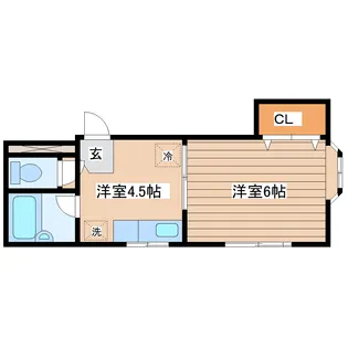 アドバンス長町【2階】の間取り