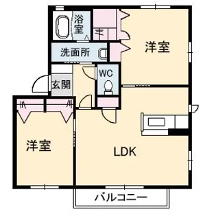 メゾンスカイヒルズ H棟【2階】の間取り