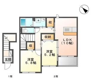 Grande Fontaine (グランフォンテーヌ)【2階】の間取り