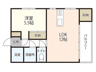 皆川ビル【2階】の間取り