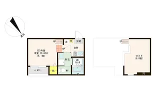 大阪府大阪市東淀川区大桐3【アパート】の間取り