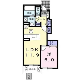 エテルノ II【1階】の間取り
