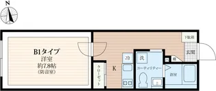 1Kの間取り画像
