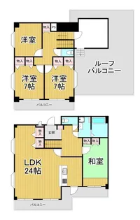 メルヴェイユ甲陽園の間取り