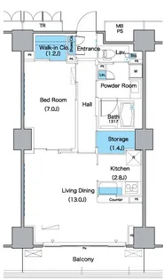 東京都江東区豊洲1【マンション】の間取り