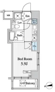 グレースワセダ【9階】の間取り