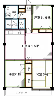 東京都中野区鷺宮6【マンション】の間取り