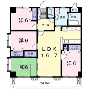 ドリームブライト 21【2階】の間取り