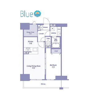 リ一ブルグラント藤沢【11階】の間取り