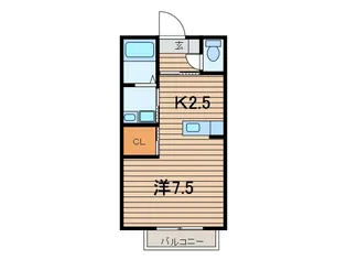 パルフラッツ沙羅【2階】の間取り