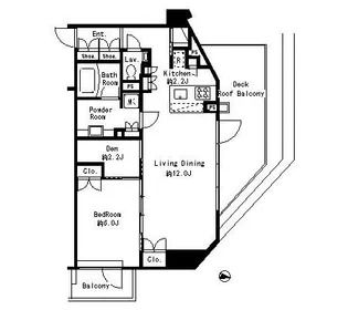 MFPRコート目黒南【8階】の間取り