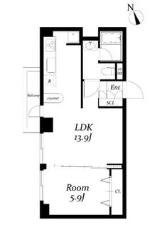 西麻布アネックス【3階】の間取り