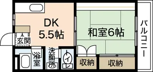 上安ビル【2階】の間取り