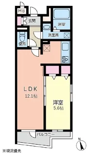 エムクォート三軒茶屋【1階】の間取り