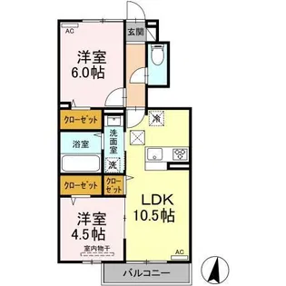 ニューメロウ【1階】の間取り