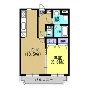プランドール広木【2階】の間取り
