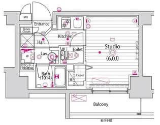 1Kの間取り画像