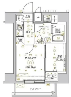 RELUXIA王子【11階】の間取り