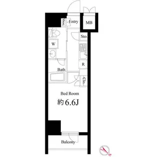 神奈川県横浜市西区桜木町6【マンション】の間取り