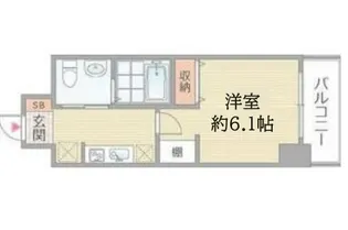 大阪府大阪市浪速区幸町3【マンション】の間取り