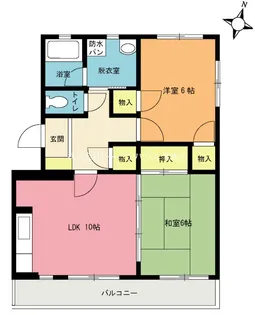 シャイニングフォールズ【1階】の間取り