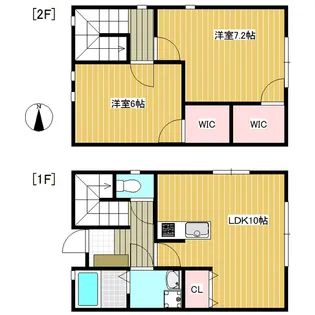 岡山県岡山市中区四御神【一戸建】の間取り