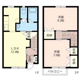 埼玉県草加市稲荷1【一戸建】の間取り