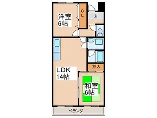 ベルメゾン・フォワイエ【2階】の間取り