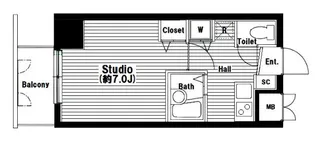 グランド・ガーラ渋谷【4階】の間取り