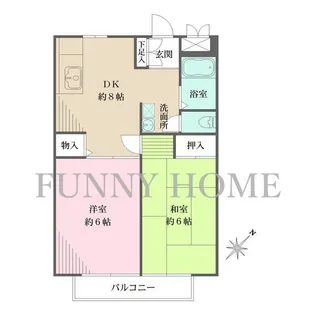東京都世田谷区下馬2【マンション】の間取り