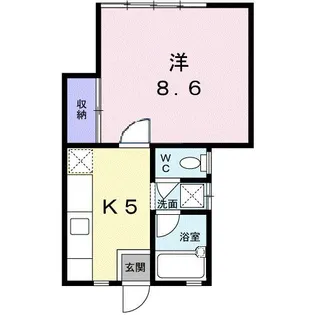 コーポ笠取【1階】の間取り