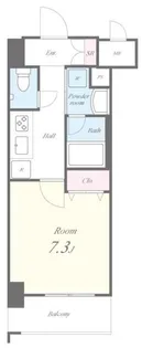 グランレーヴ東尾久【5階】の間取り