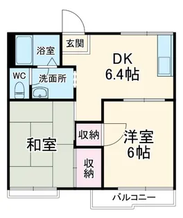 コーポますや B【2階】の間取り