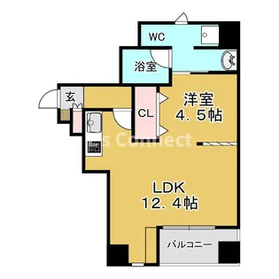 レムナント晩翠【9階】の間取り