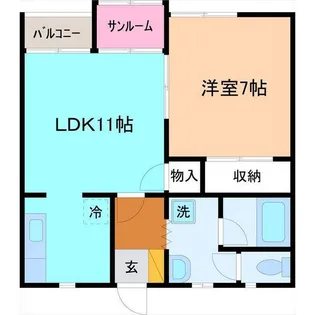 ブリリアント【2階】の間取り