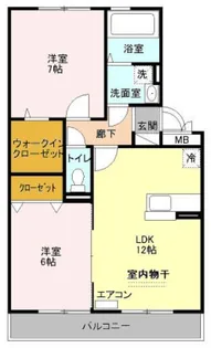 ソレアード【2階】の間取り