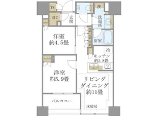 SHIROKANE The SKY E棟【27階】の間取り