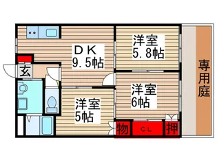 イーストピア【1階】の間取り