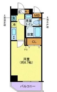 ディアレイシャス木場公園【3階】の間取り