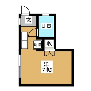 ハイツサンリバー【1階】の間取り