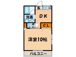 ハイツ笠木【2階】の間取り