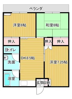 グリーンヒル【2階】の間取り