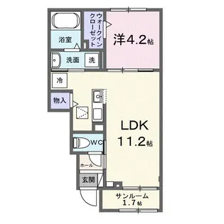 リベルタ【1階】の間取り