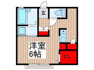 プラティ-ク戸田【1階】の間取り