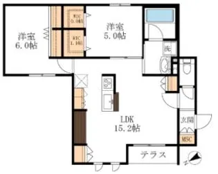 【築浅☆旭化成ヘーベルメゾン】Jolie Maison West【1階】の間取り