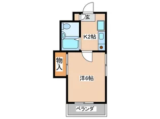 ロ-ズマンション石森【2階】の間取り