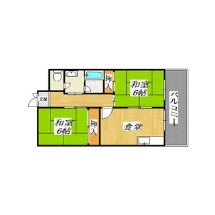 ハッピーコーポレート【4階】の間取り