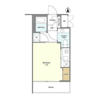 ベルファース都立大学【3階】の間取り