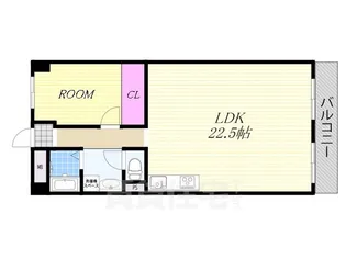 シャトー西梅田【3階】の間取り